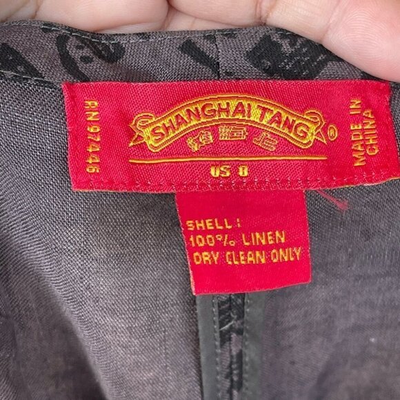 Shanghai Tang  linen pants size 8 - Picture 12 of 13